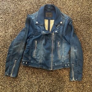 Blank NYC denim moto jacket